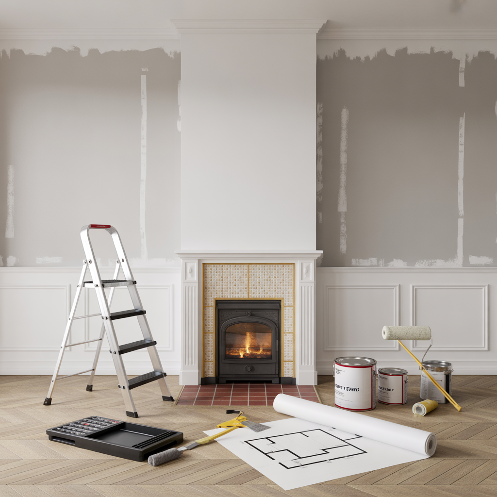 kostnad for att mala en lagenhet pa 60 kvm timpris material